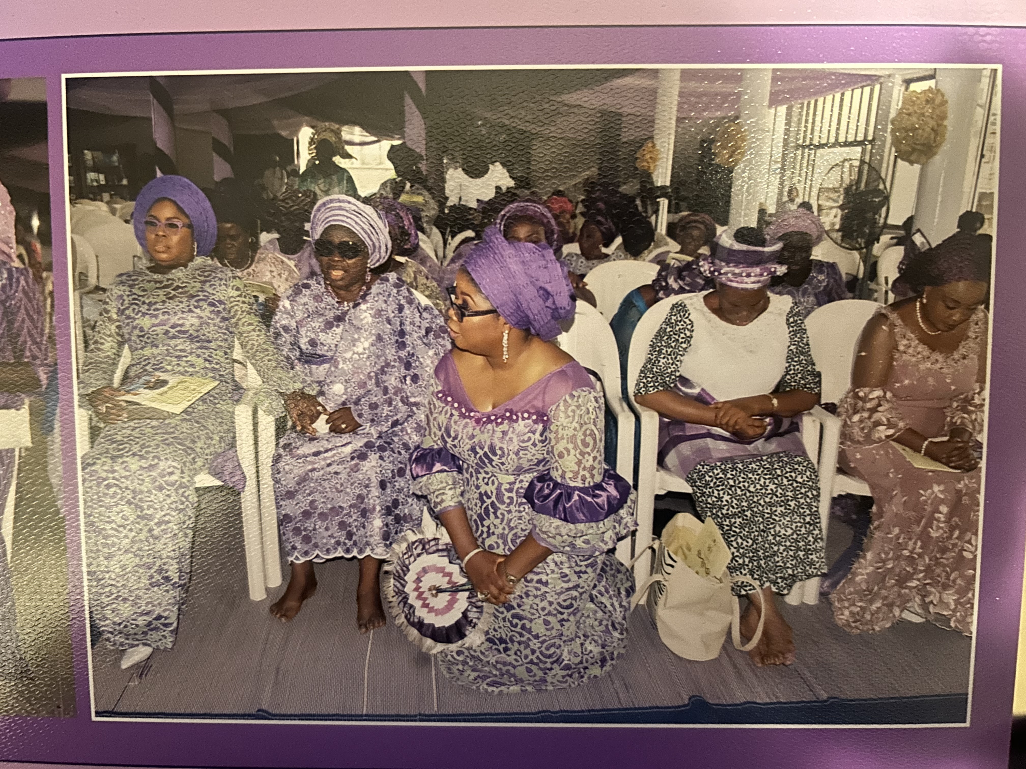 Tolu enjoying herself with Grandma