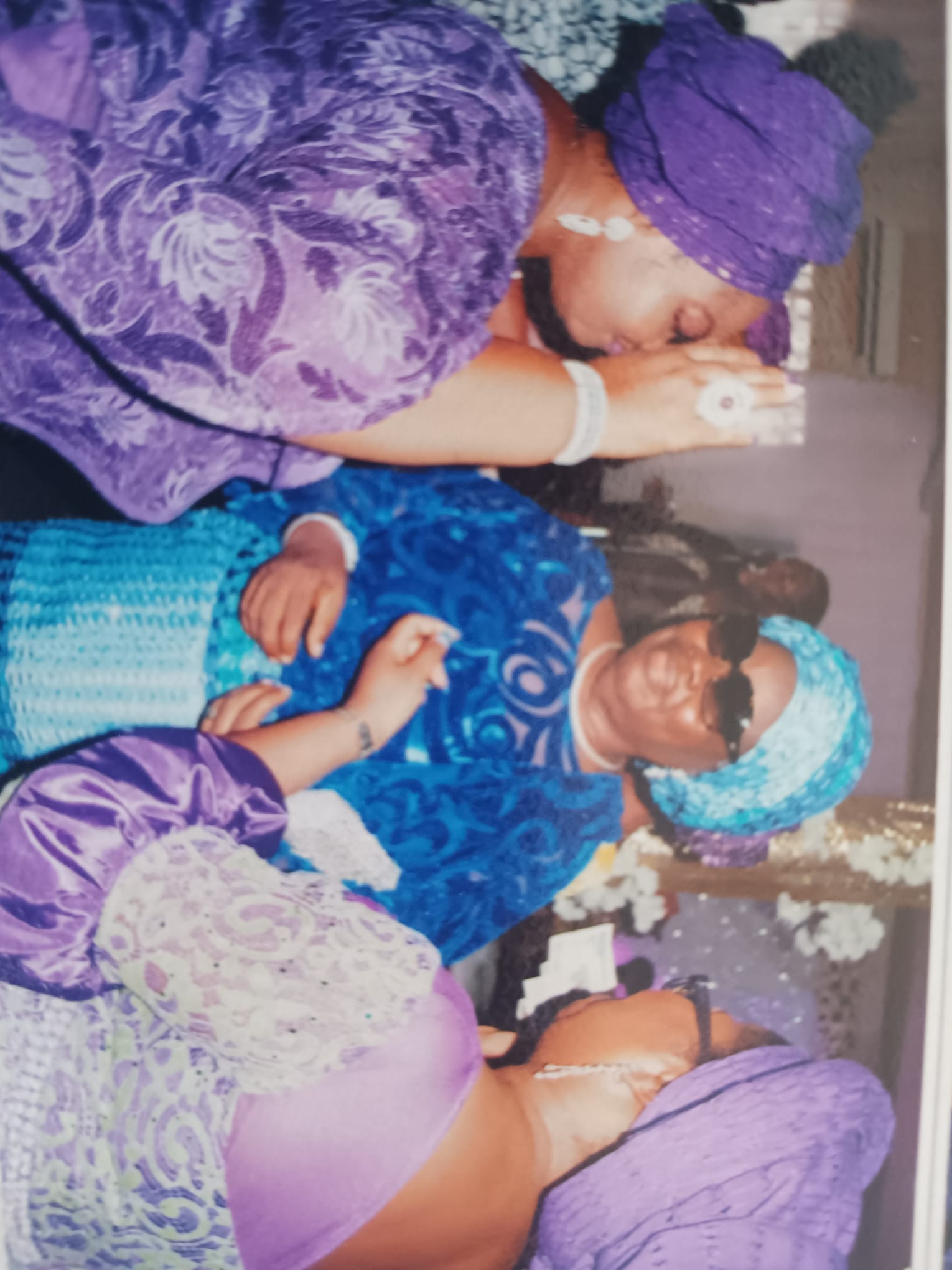 Mum dancing with Family