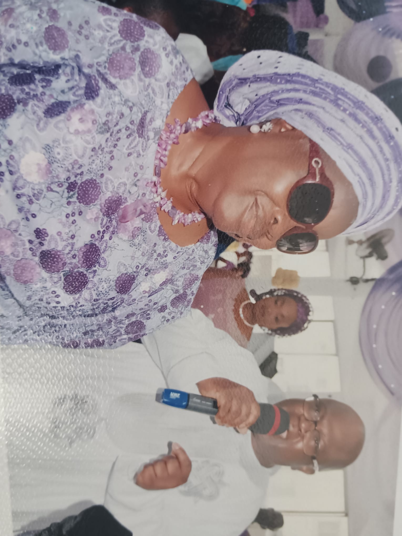 Yemi and Mum @ her 85th Birthday Thanksgiving service