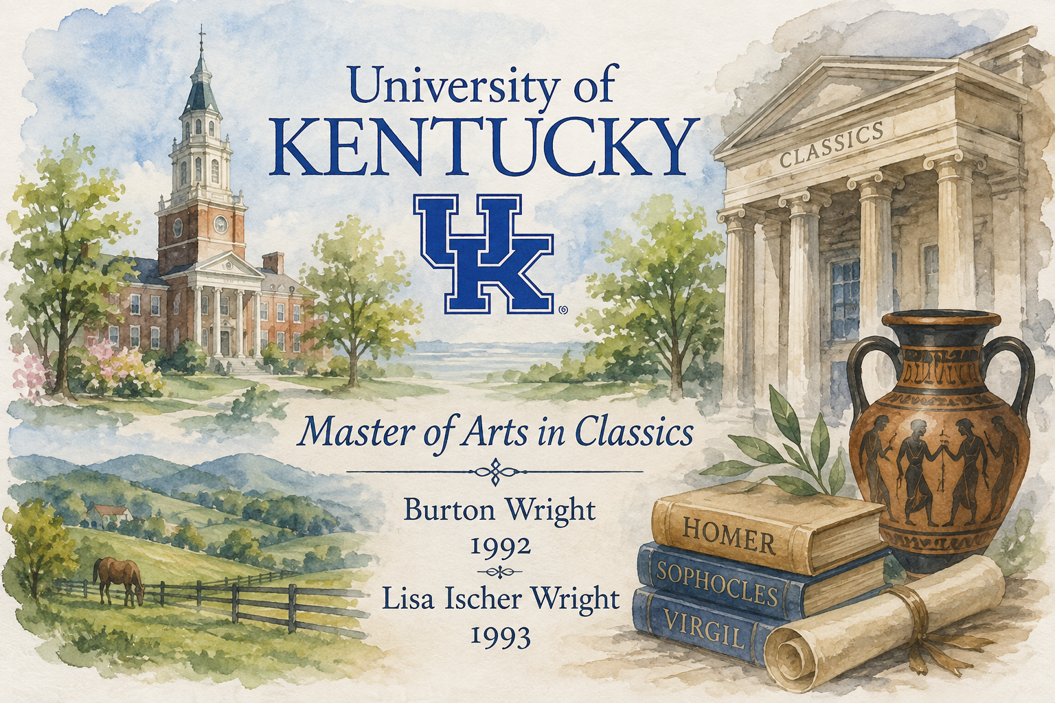 Burton and Lisa earn Masters Degrees from Kentucky